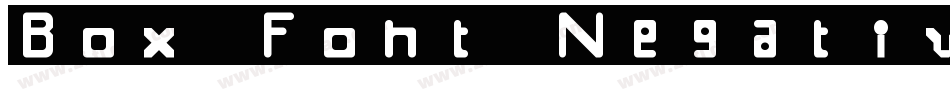 Box Font Negative字体转换